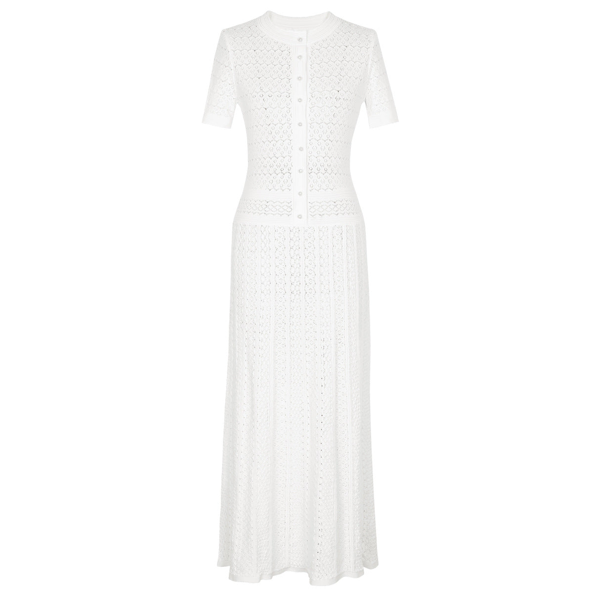 Women's Quality Bright Silk Summer Fashionable Knitted Slim Dresses