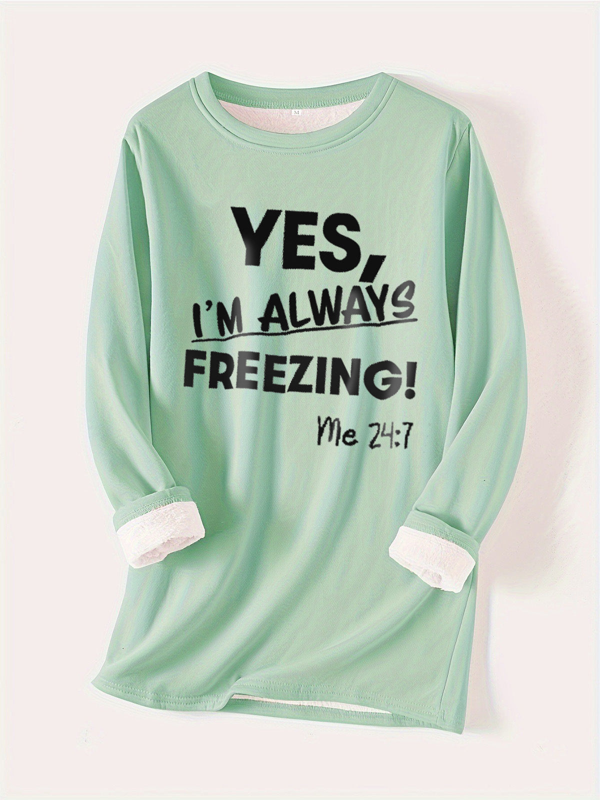 Stylish Fleece-lined Thermal Base Printing Series Women's Sweater, Sweater