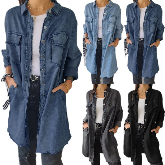 Women's Street Style Autumn Fashion Loose Lapels Jackets