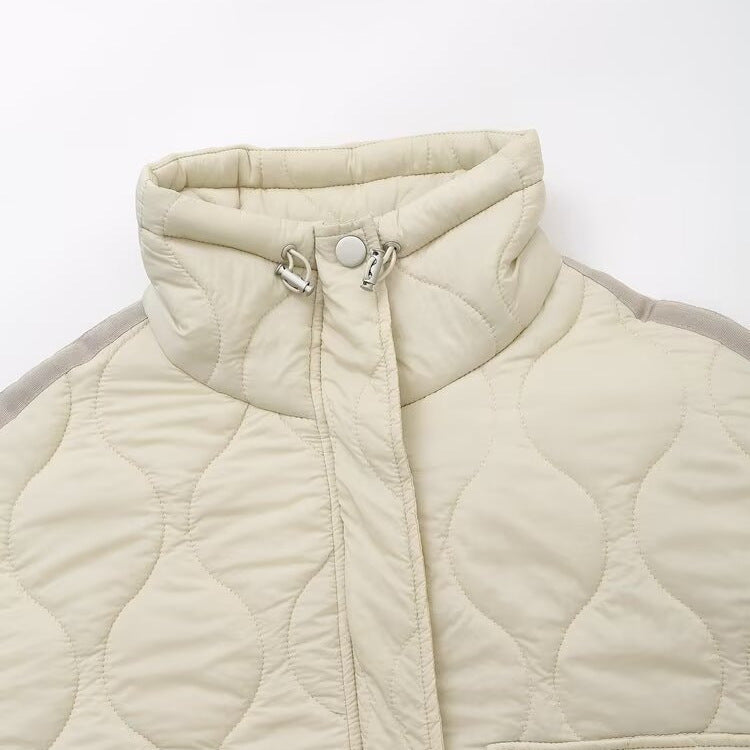 Women's Street Fashion Casual Stand Collar Large Jackets