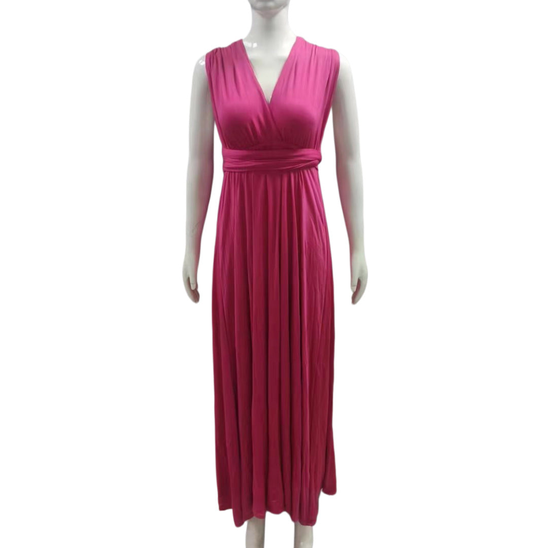 Multiple Cross Backless Sexy Bandage One-piece Dress