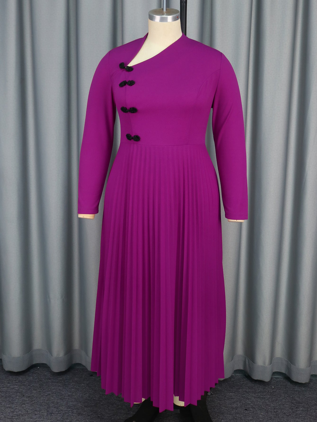 Large Ruffled Dress Elegant Fashion Pleated Dresses