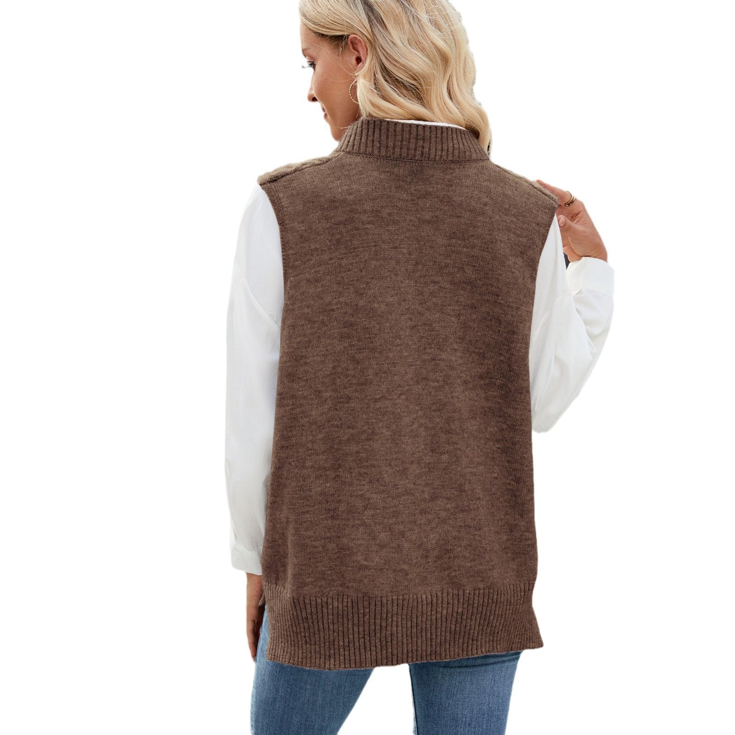Versatile Glamorous Women's Loose Outer Waistcoat Sweaters