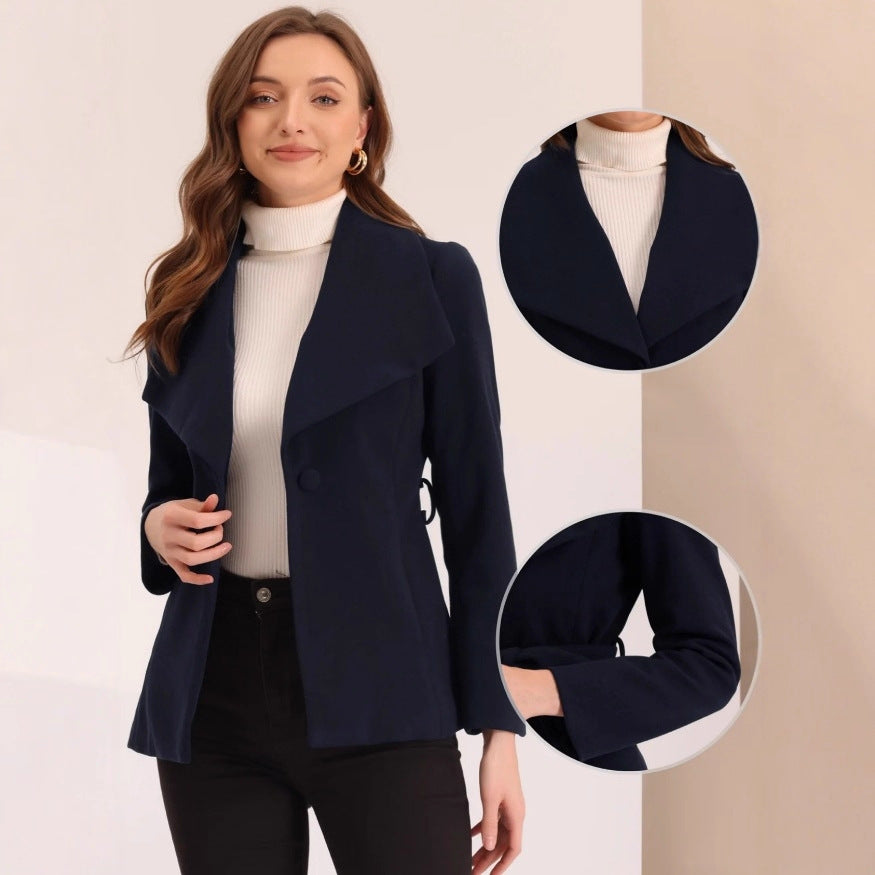 Women's Trench Slim Fit Slimming Versatile Solid Coats
