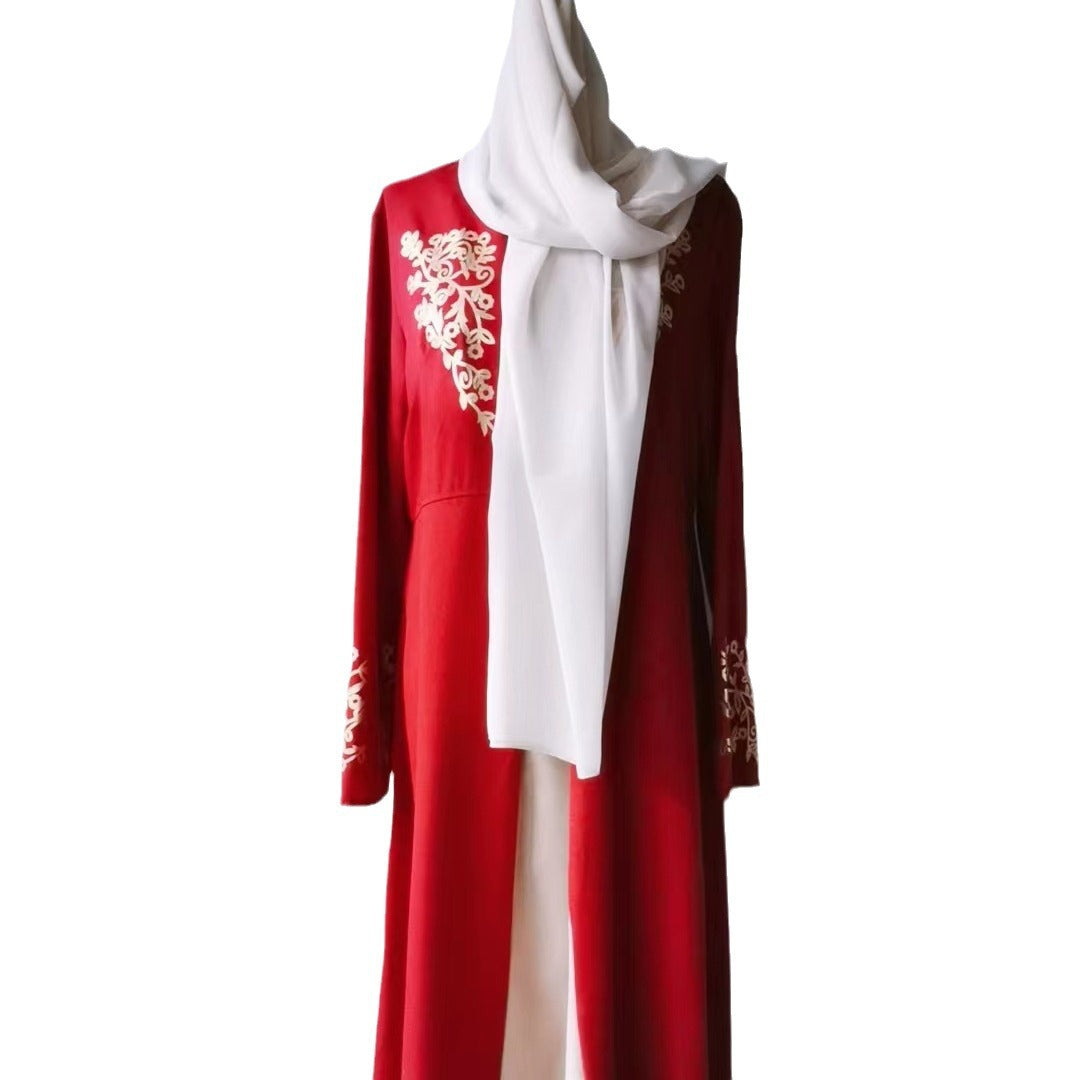 Contrast Color Slim Fit Temperament Bronzing Dresses