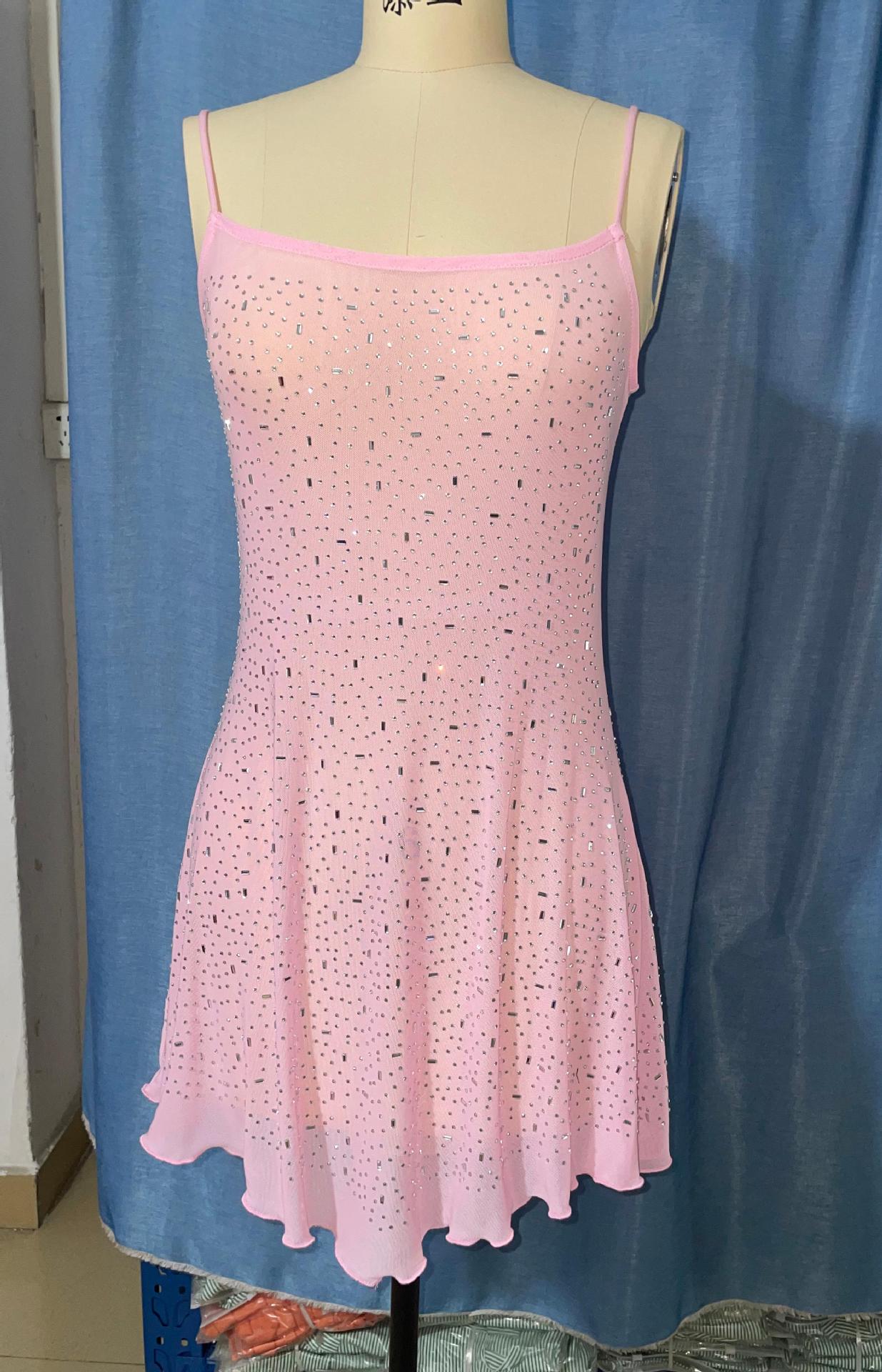 Women's Party Hot Drilling Half Dress Dresses