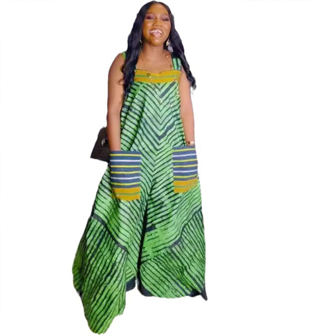 Sexy Print Contrast Color Oversized Wide Sweaters