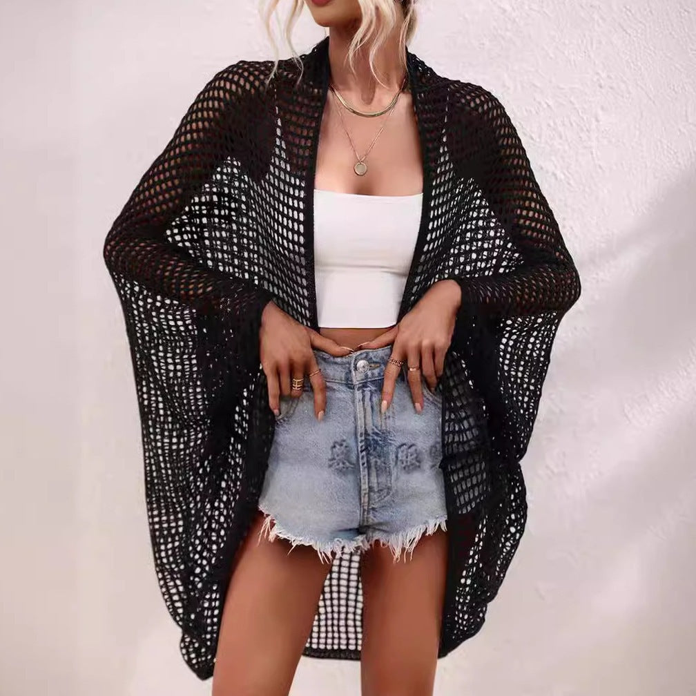Women's Outer Wear Hollow Summer Beach Seaside Knitwear