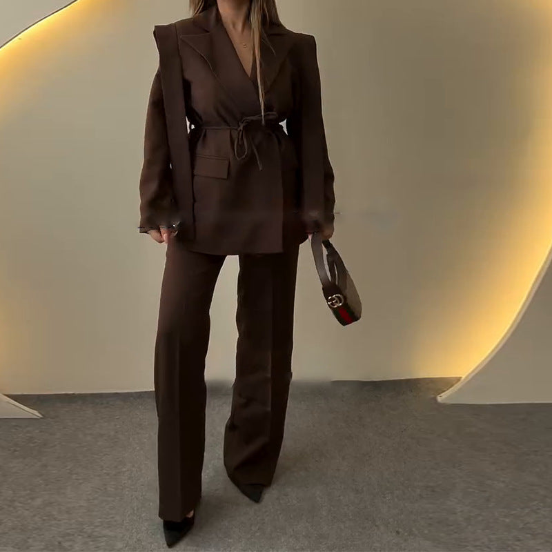 Autumn Solid Color Large Lapel Loose Jackets