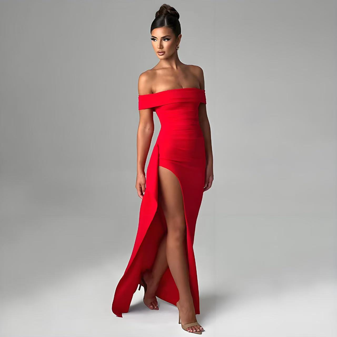Women's Spring Sexy Elegant Party Split Dress