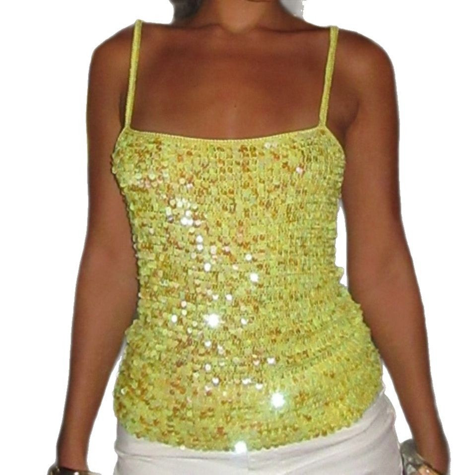 Women's Sequin Deep Outer Wear Hot Fashionable Tops