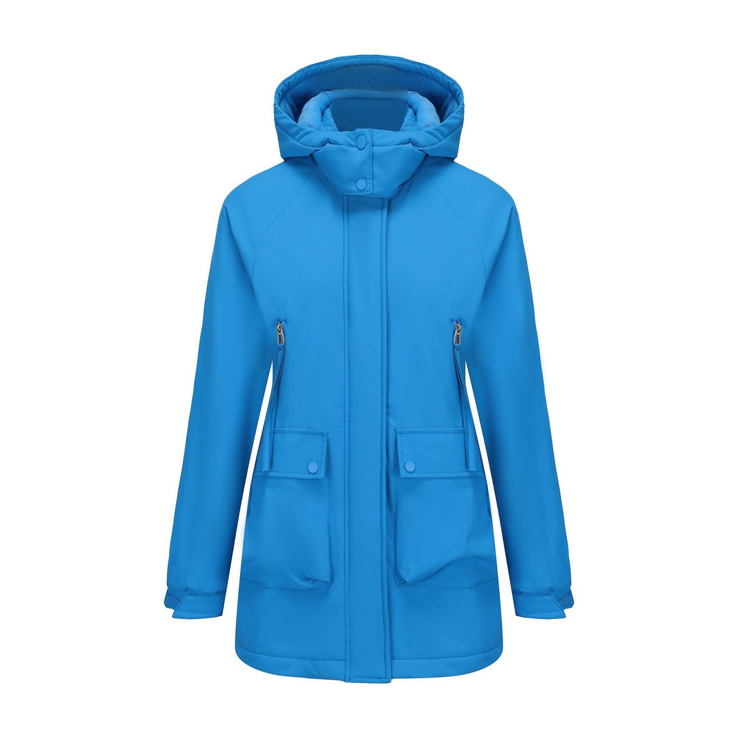 Detachable Cap Parka Fleece Padded Shell Coats