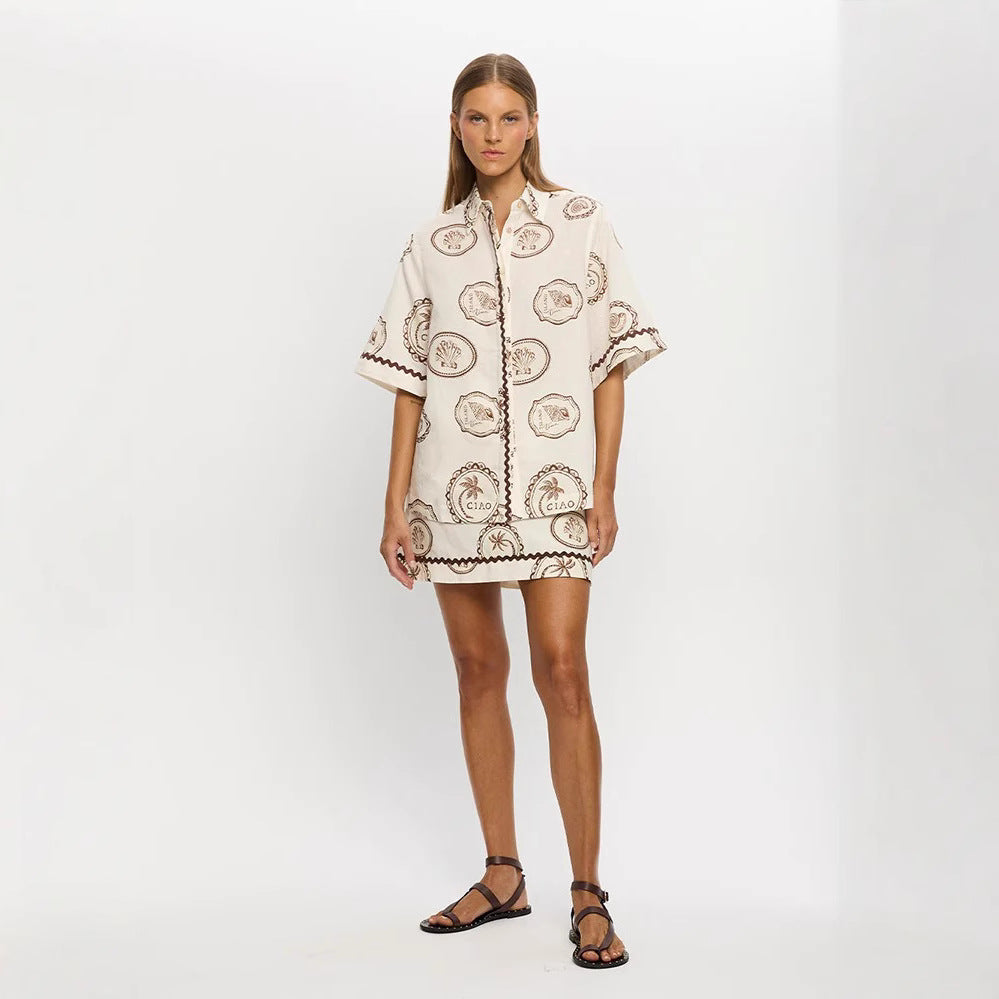 Popular Pretty Elegant Linen Shirt Outfit Dress