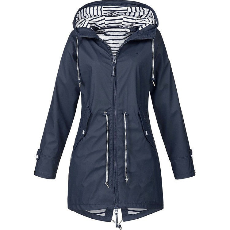 Women's Zipper Shell Three-in-one Outdoor Hooded Mountaineering Coats