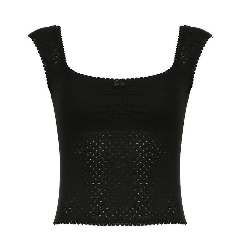 Women's Raglan Sleeve Printed T-shirt Crop Bottoming Round Blouses