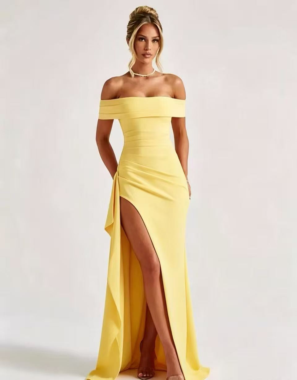 Women's Spring Sexy Elegant Party Split Dress