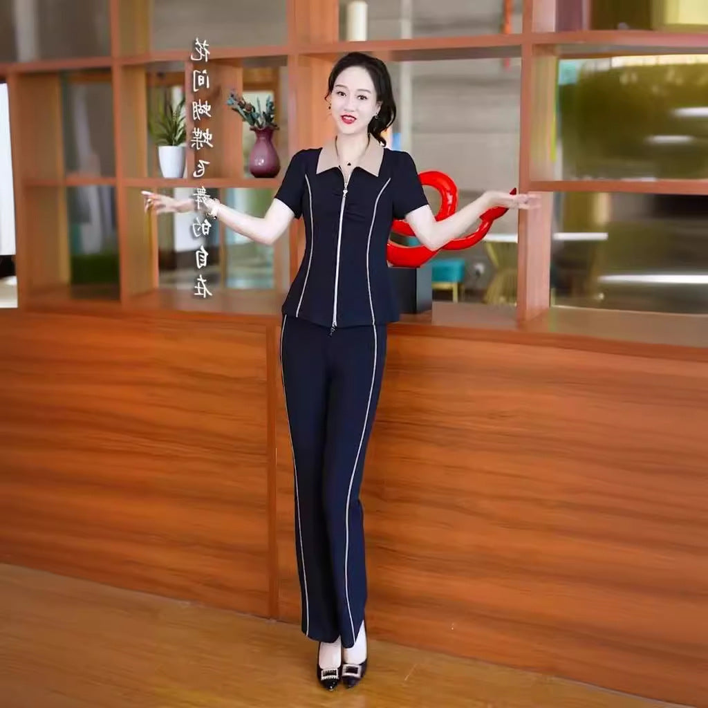 Slimming Fashionable Comfortable Light Luxury Two-piece Fashion Casual Suit