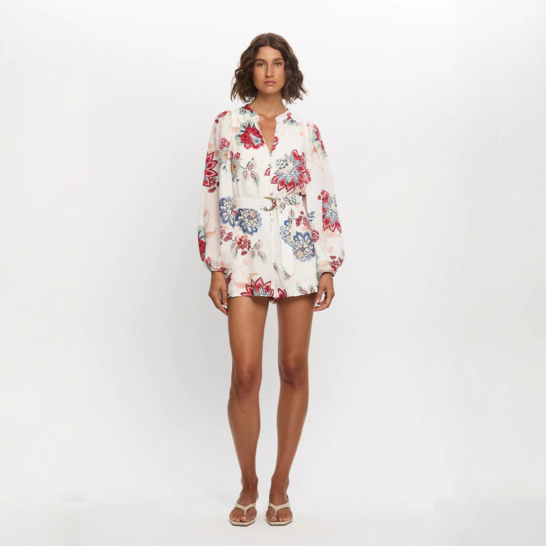 Popular Trendy New Elegant Linen Shirt Jumpsuits