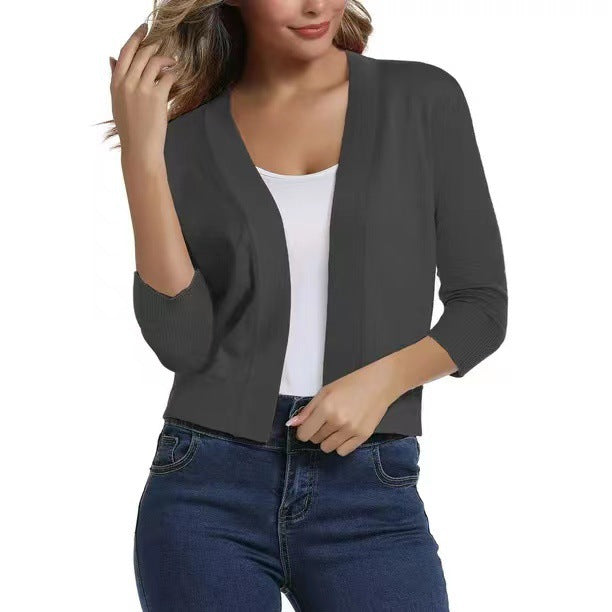Beautiful Women's Elegant Simple Versatile Knitted Shorts