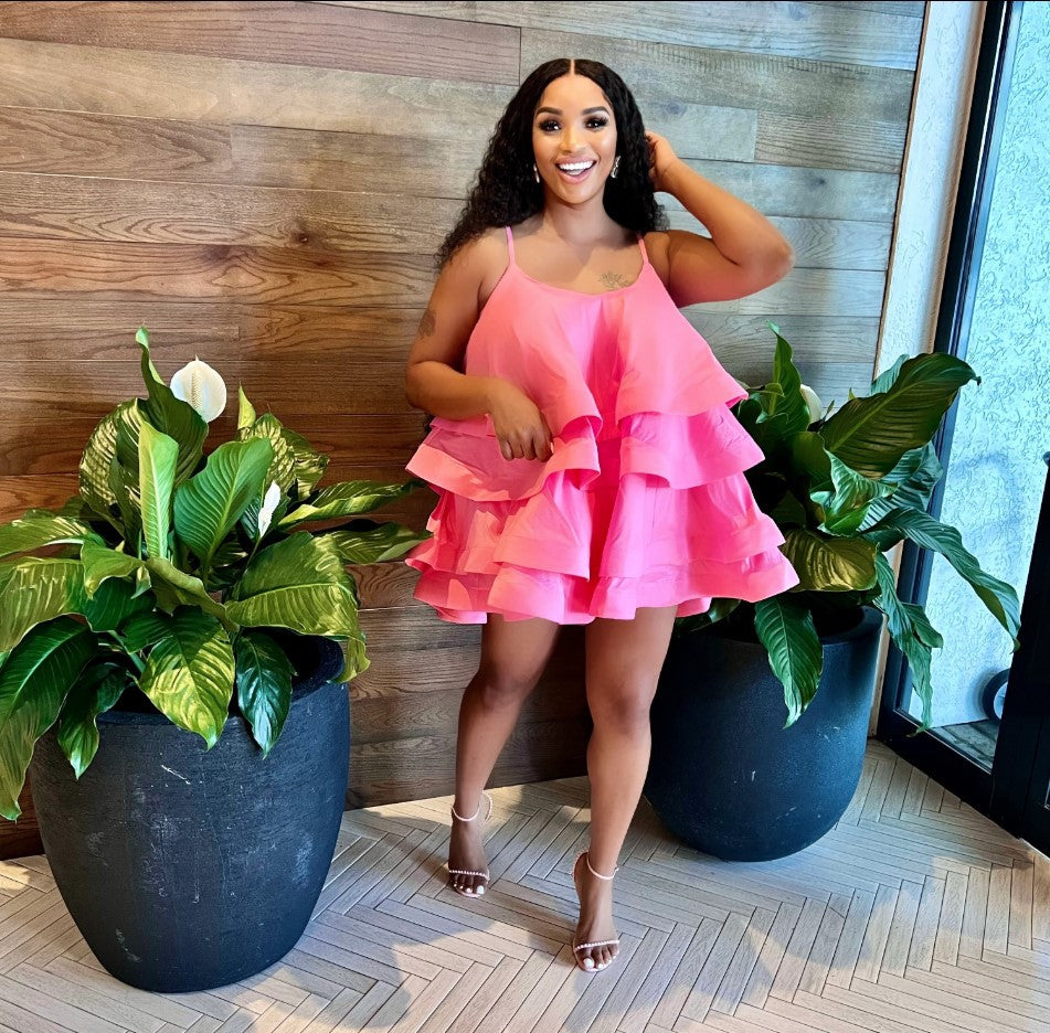 Women's Trendy Sling Layered Sexy Dress Dresses