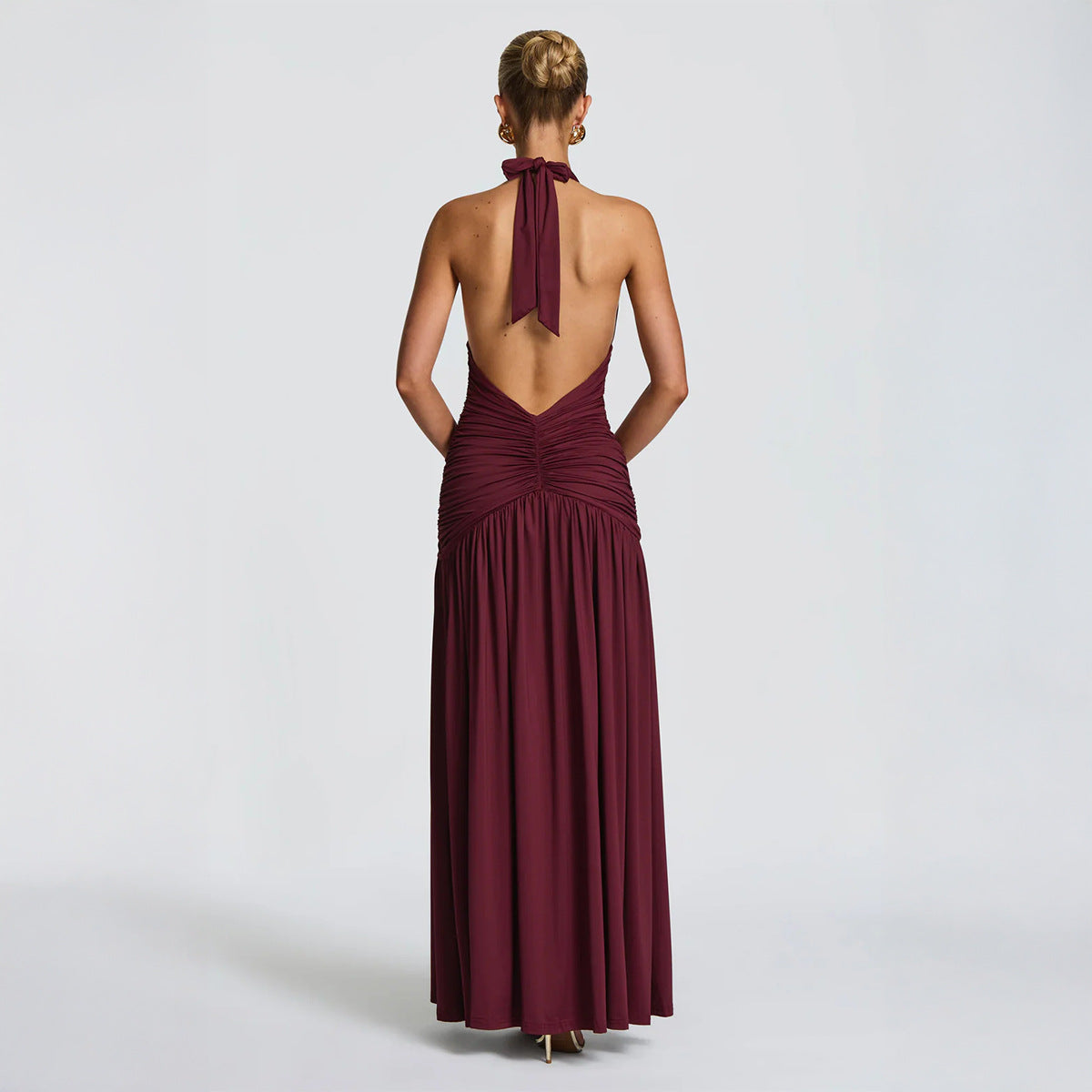 Fashion Women's Elegant Sexy Halter Long Dress