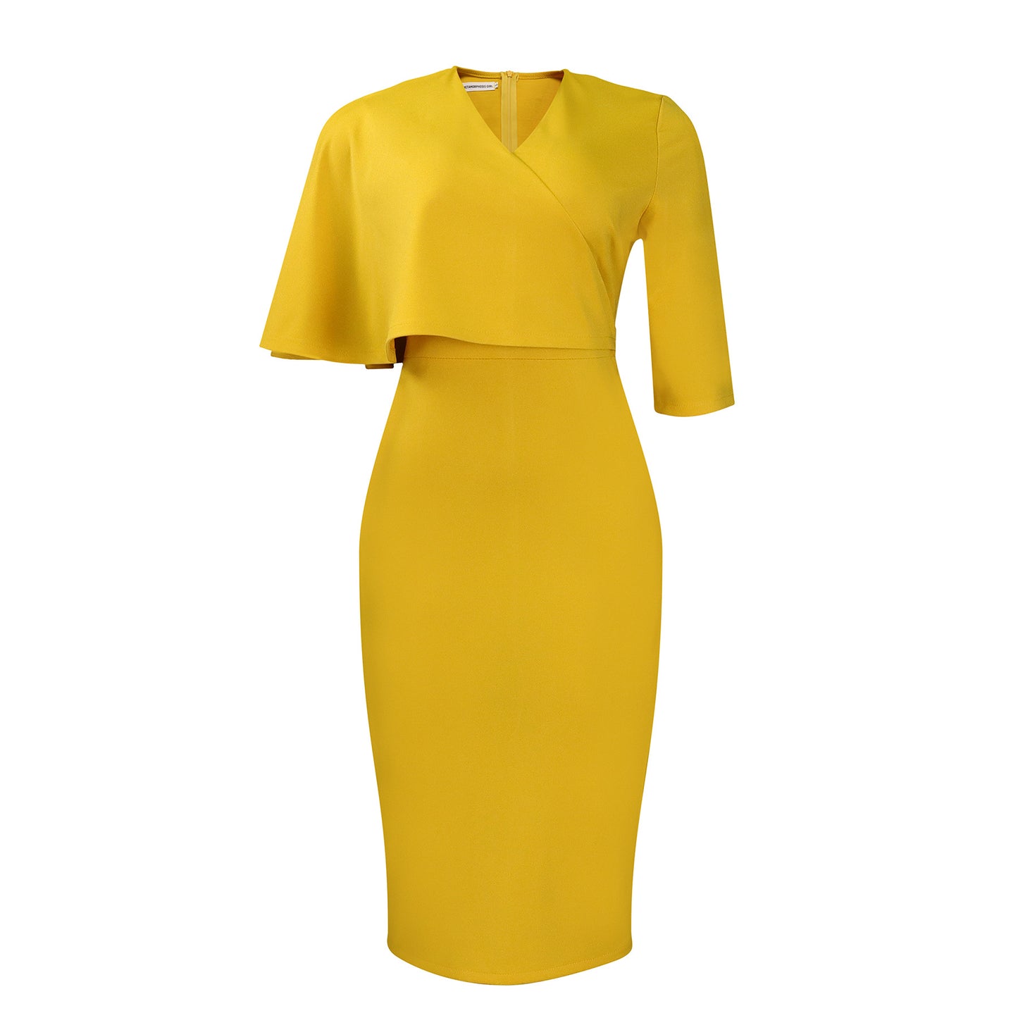 Women's Temperament Ol Solid Color Sheath Professional Dress