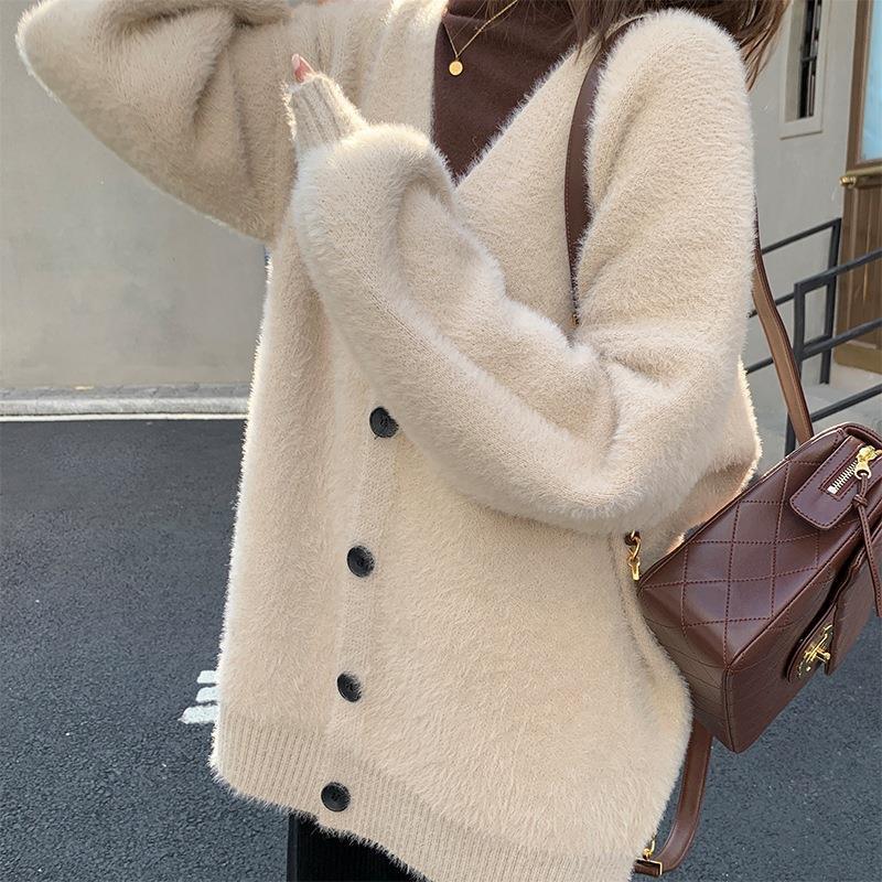 Women's Loose Casual Inner Match Long Sleeve Cardigans