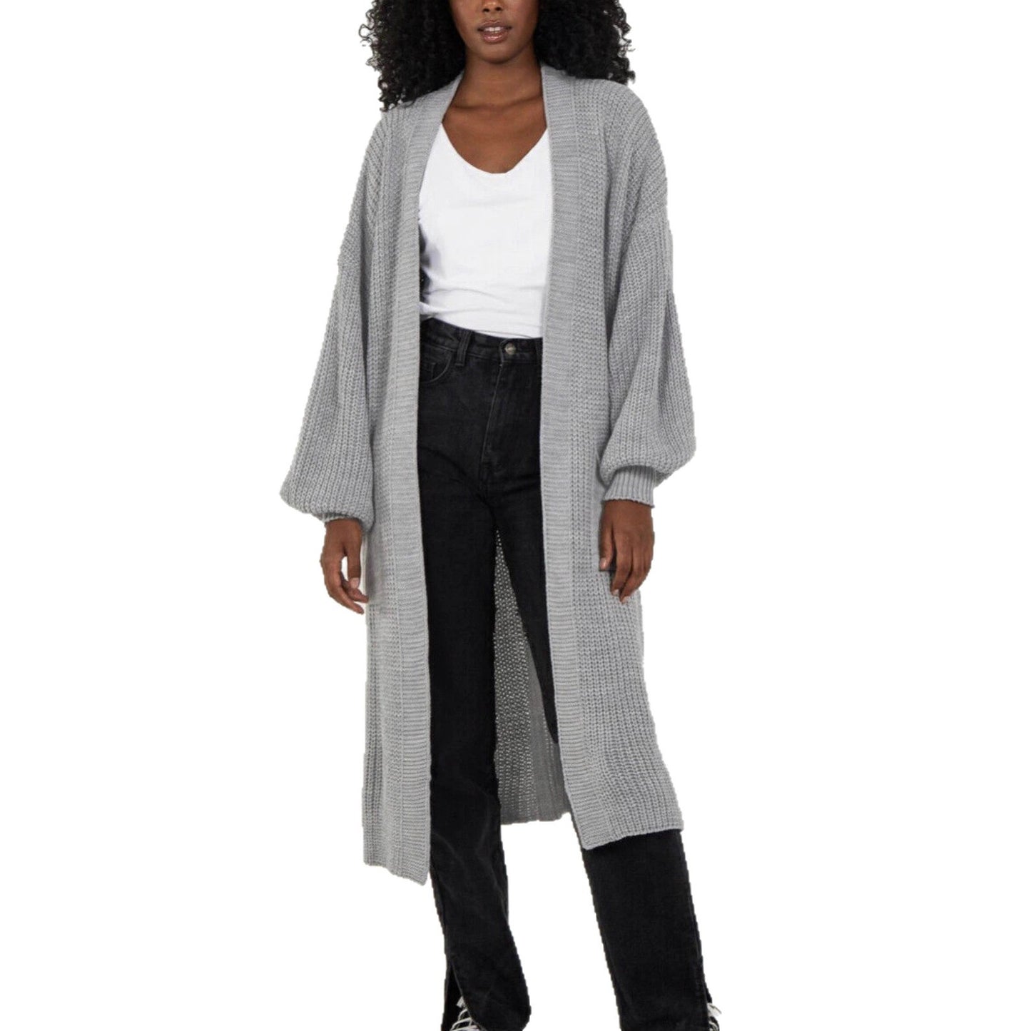 Women's Casual Solid Color Loose Long Pocket Knitwear