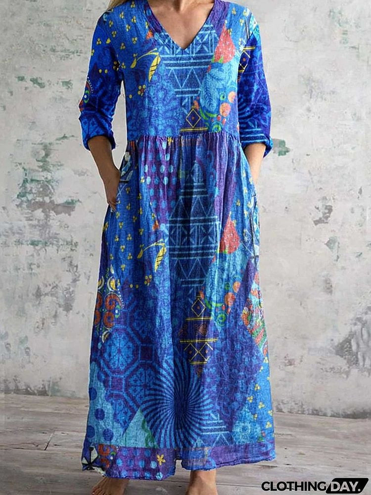 Women's Summer Loose Fashion Printing Dress Dresses
