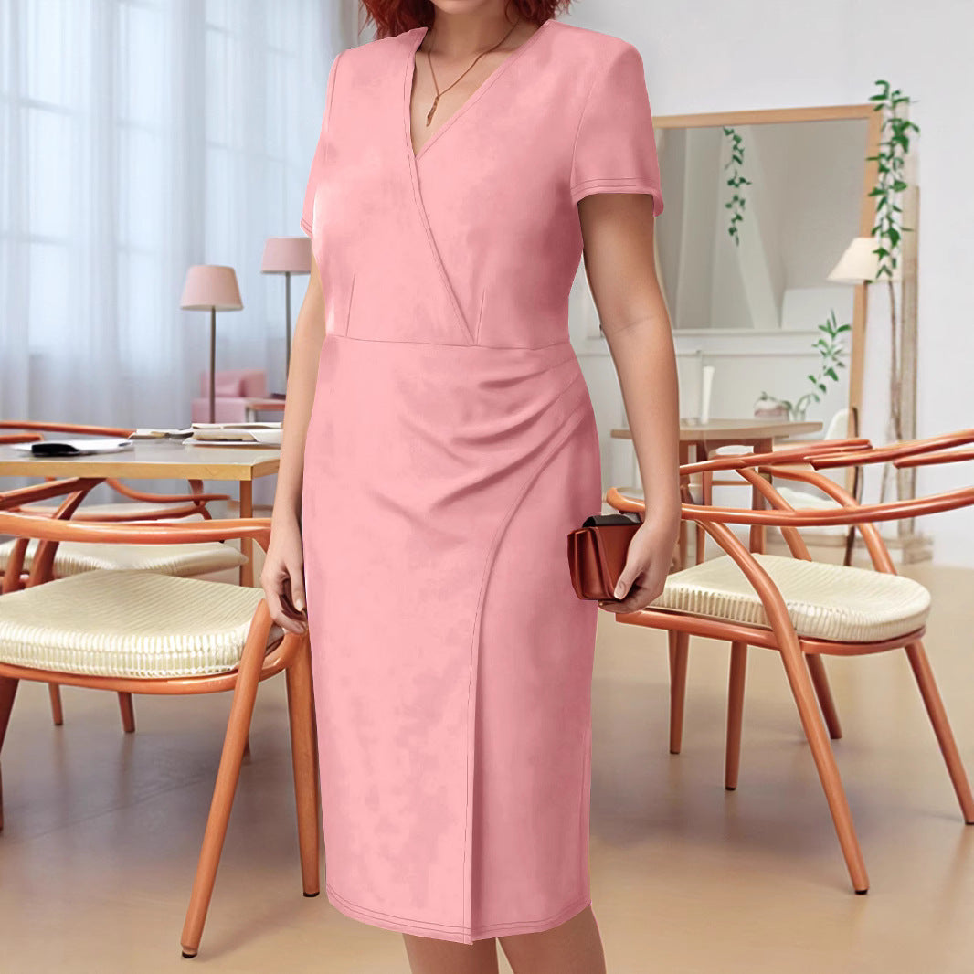 Women's Fashion Elegant Sleeve Solid Color Shorts