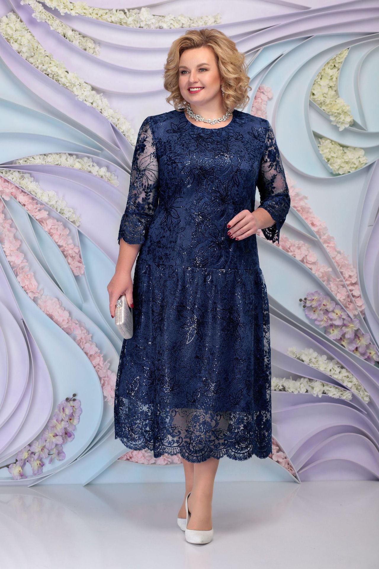 Women's Charming Dress Lace Embroidery Cocktail Dresses