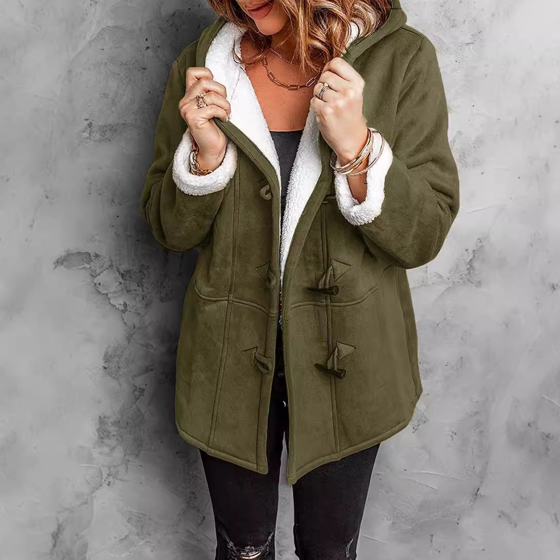 Women's Casual Mid-length Trench Overcoat Warm Coats