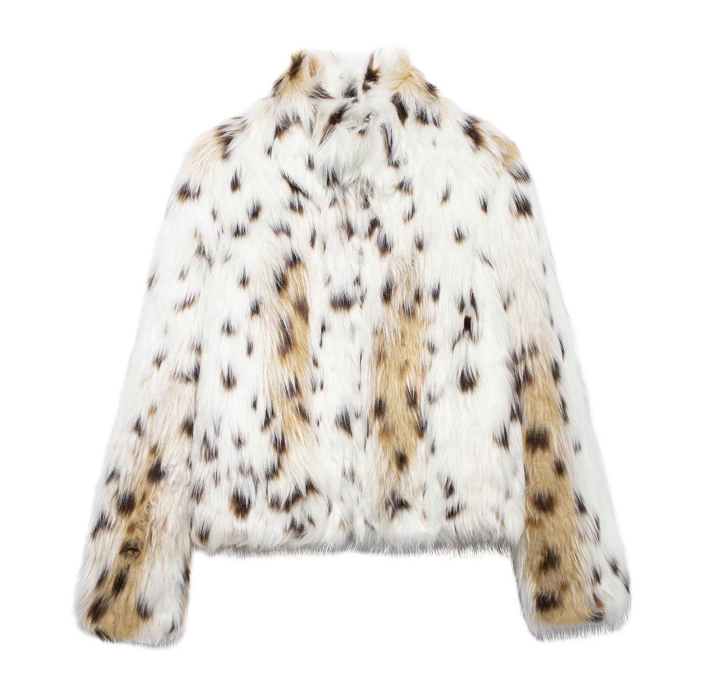 Women's Thick Lamb Wool Black Winter Furry Coats
